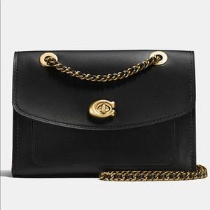Coach Parker calf leather shoulder bag🖤